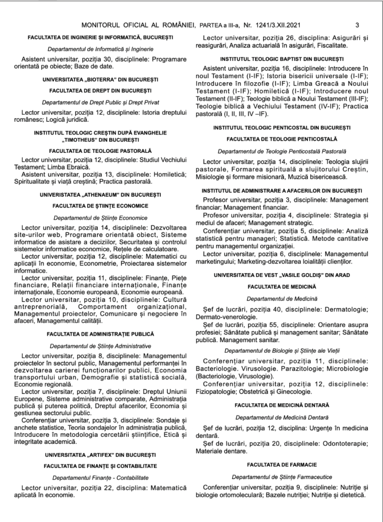 Itbb 2021 MO P.III 124- 03.12.202 – POST POZIȚIA 16 – Institutul Teologic ...